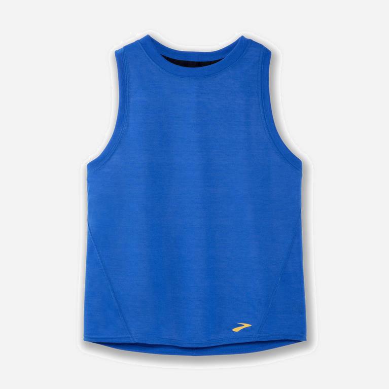 Brooks Distance Womens Running Tank Top - Blue Bolt - Philippines (507624MQC)